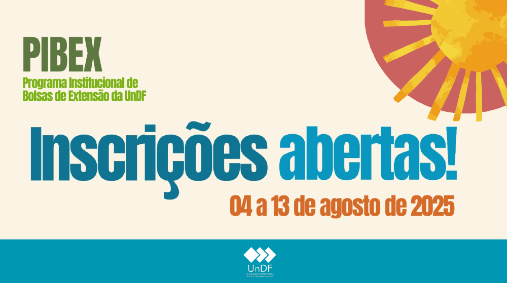 Capa da notícia: INSCRIÇÕES ABERTAS - PIBEX